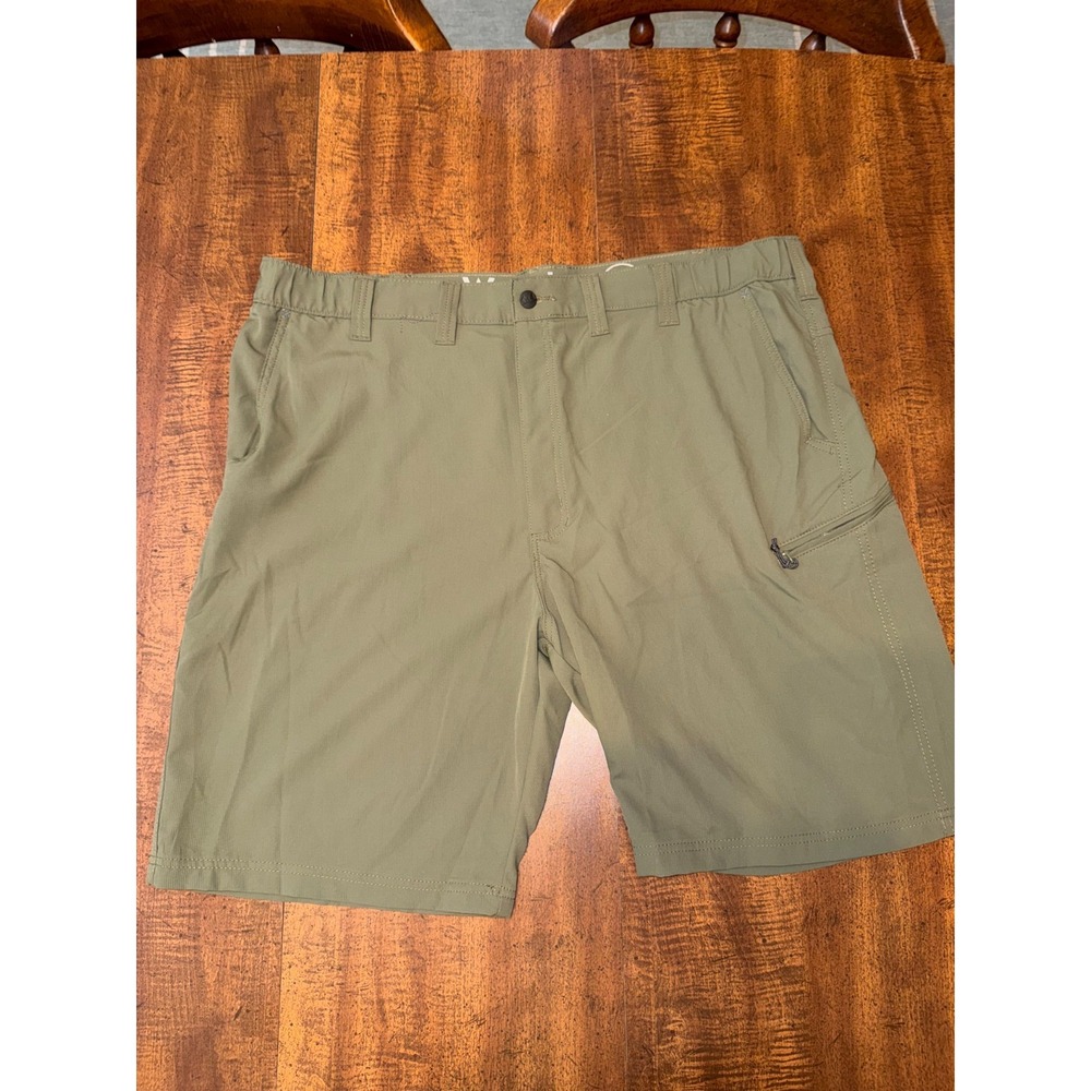 Wrangler Mens Shorts Size 44 Stretch Green with Pockets 9in Inseam